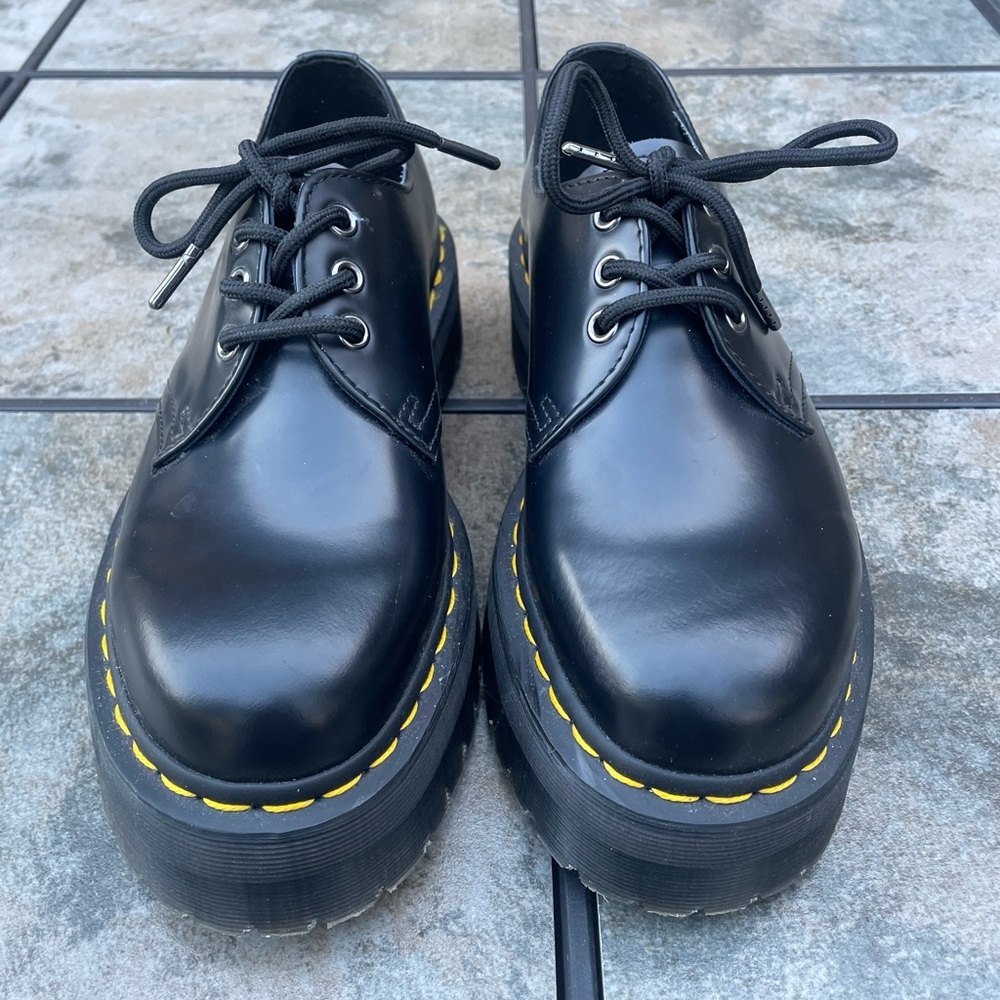 Black Doc Marten Platform Shoes 8053 Platform